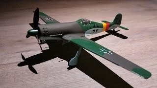 REVELL 172 Scale  Focke Wulf Ta 152 H Plastic model kit  Full build [upl. by Ahsilav385]