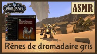 🎧ASMR World of Warcraft🔮GAMEPLAY GUIDE  RÊNES DE DROMADAIRE GRIS FrançaisFrench [upl. by Anez]