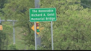 Bridge dedicated to late representative RIchard Geist [upl. by Blanc]