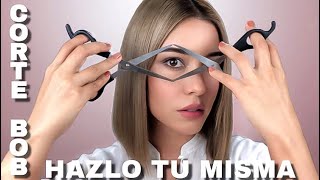 COMO HACERTE EL CORTE BOB TU MISMA  Despunte de cabello corto  MELENA [upl. by Nnylatsyrk]