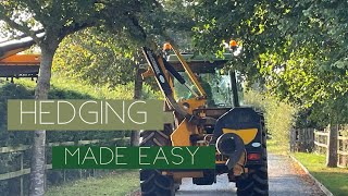 Hedge Cutting  with a little bit of help [upl. by Nosnej]