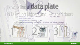 FAKRO loft ladders  How to find a data plate [upl. by Ellissa665]