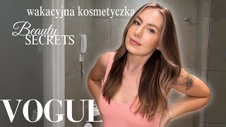 RUTYNA PIELĘGNACYJNA I MAKIJAŻOWA NA WAKACJACH  Beauty secrets  Vogue [upl. by Putscher]