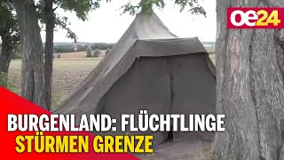 Burgenland Flüchtlinge stürmen Grenze [upl. by Crispin]