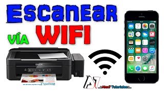 Escanear desde Celular iPhone en Impresora EPSON con WIFI [upl. by Christmann]