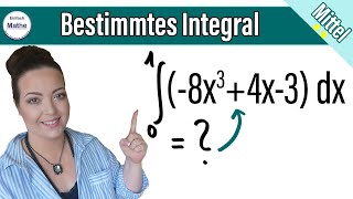 Bestimmtes Integral berechnen  Integral mit Grenzen  einfach erklärt mit Schritten [upl. by Urissa]