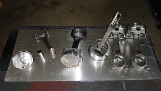 Engine Building Part 4 Pistons Rings and Rods [upl. by Antsirhc]