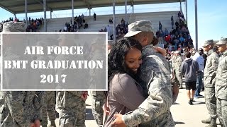 Air Force BMT Graduation Vlog  Part 1 [upl. by Colbye]