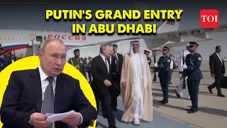 Watch Russian President Putin received with Flypast and Russian Flags lining the UAE streets  TOI [upl. by Metsky]