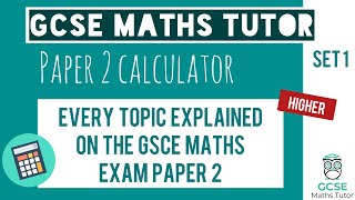 Every Topic on the Paper 2 GCSE Maths Exam June 2023  Higher  Set 1  Edexcel AQA OCR [upl. by Lemon602]