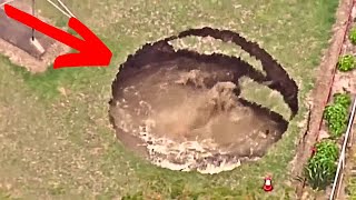 Huge Sinkhole in Elderly Couples Backyard Led To Amazing Discovery About Their House [upl. by Aihsetel67]