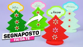 Segnaposto natalizio fai da te senza cucire  Lavoretti di Natale  DIY Christmas Craft [upl. by Ok313]