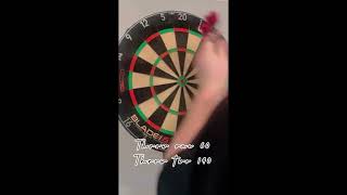 First 9 of the day day 4 best one yet darts dartschallenge pdc [upl. by Onitselec]