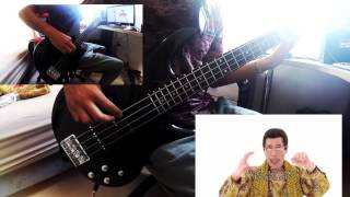 PEN PINEAPPLE APPLE Pen VS BASS PPAP BASS COVER [upl. by Eynttirb]