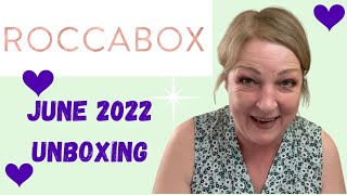 Roccabox Beauty Subscription Box Unboxing June 2022 [upl. by Ayikan]