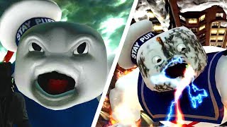 Ghostbusters Remastered  Stay Puft Marshmallow Man Boss Fights amp Cutscenes PS4 [upl. by Beedon]