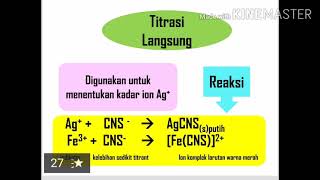 Titrasi Pengendapan Argentometri Argentometric Titration [upl. by Marius]