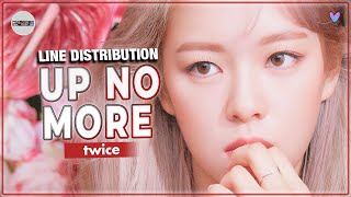 TWICE  UP NO MORE Line Distribution [upl. by Yssak]