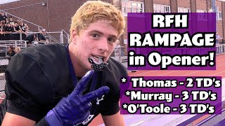 Rumson Fair Haven 41 Point Pleasant Boro 28  Week 1 Highlights  Nick Thomas 2 TD Catches [upl. by Irat473]