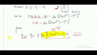 Lecture8 Linear Regression with multiple variables  2  Gradient descent for multiple variables [upl. by Hamilton414]