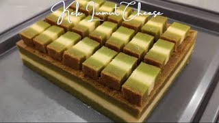 Kek Lapis Sarawak  Kek Lumut Cheese  Resepi Kek Lapis Sarawak  Sarawak Layer Cake [upl. by Cimah191]