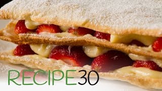 Simple Mille Feuille  By RECIPE30com [upl. by Anderson]