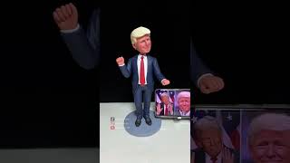 Donald Trump Transformed into a Clay Bobblehead [upl. by Ann-Marie691]