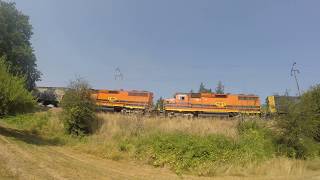 freight train northbound in Wilsonville 4k [upl. by Ros503]