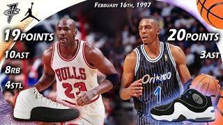 Penny Hardaway VS Michael Jordan faceoff February 16th 1997 [upl. by Yelsehc]