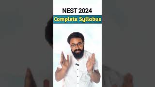 Complete Syllabus NEST Exam 2024  National Entrance Screening Test 2024 ka Syllabus  NEST Updates [upl. by Notsniw192]