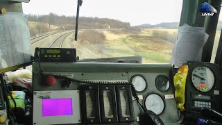 🚂 How to Drive a Heavy Freight Train 🚂 Locomotive Engineer 060DA TrainDriver in Apuseni Mountains [upl. by Hawken]