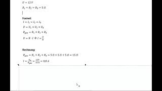 Physikaufgabe zur Stromstärke in einer Reihenschaltung mit Musterlösung [upl. by Ema]