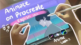 How I Create Animation on Procreate English Version [upl. by Adabelle]