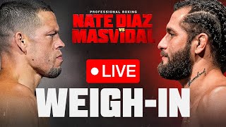 Diaz vs Masvidal WeighIn  Anaheim CA  FANMIO PPV [upl. by Hcirteid619]