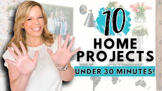 10 DIY Home Projects Under 30 Minutes Each [upl. by Erena942]