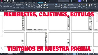 ✅Membretes Cajetines Rótulos Para PLANOS Listos✅ [upl. by Noit411]