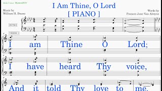 I Am Thine O Lord Doane  Van Alstyne v2 Piano [upl. by Demetri761]