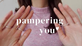 ASMR Pampering You 🐑 Hair Brushing amp Clipping 🧴 Massage [upl. by Ledif127]