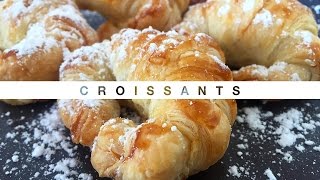 Cómo hacer Croissants de hojaldre con mantequilla [upl. by Rosenblatt]