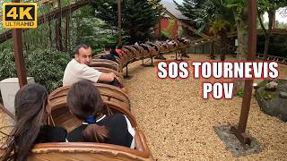 SOS Tournevis POV Back Row 4K 60FPS Parc Asterix Zierer Junior Coaster  NonCopyright [upl. by Ttoille]