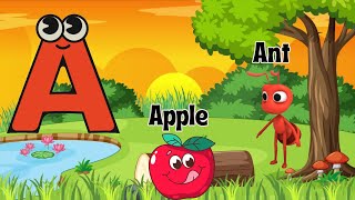 ABC Phonics Song with 2 Words A for Apple A for Ant  Nursery Rhymes [upl. by Nus]