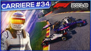 GROS CARTON DANS LE RAIDILLON   F1 2018 Carrière 34 [upl. by Esoranna]