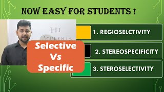 Regioselectivity Stereospecificity and Stereoselectivity  Chemistry In English [upl. by Tengdin589]