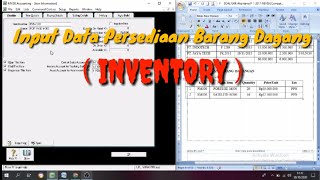 Cara Input Persediaan Barang Dagang Inventory  Tutorial Myob v21 Part 6 [upl. by Abihsat]