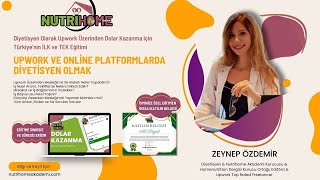 Upwork ve Online Platformlarda Diyetisyen Olmak  Dolar Kazanmak [upl. by Damalis671]