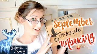 September Owlcrate  Darkness amp Whats the Meaning of Your Patronus [upl. by Eelannej610]