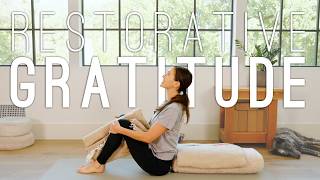 Restorative Yoga  Gratitude [upl. by Annaitat]