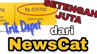 DAPET RP 500000 RIBU DARI NEWSCAT  JANGAN RISAU SUSAH UNDANG TEMAN  GINI CARANYA [upl. by Pickar]