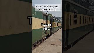 Karachi to Rawalpindi Economy Class Train Ticket Price l shorts train pakistanrailways [upl. by Odicalp]