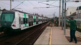 RER AMI09MI2N et ligne J rib à maison Laffitte [upl. by Nnylyram]